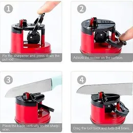Knife Sharpener with Suction Base