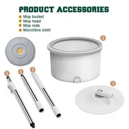 Single round sawage spin mop bucket
