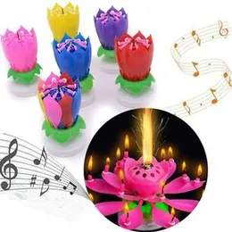 Music Candle Happy Birthday Party Candle Rotated