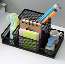 Metal Mesh Desk Organizer - Black Pen Holder Pencil Holder Metal Pen Holder Metal Pencil Holder