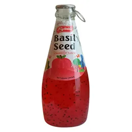 Sprinkle Basil Seed Drink (Strawberry) Flavor 250ml – Refreshing Healthy Fruit Beverage
