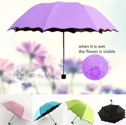 6 Colors UV Folding Flowering Umbrella Portable Sun and Rain Windproof Travelling Waterproof Umbrella