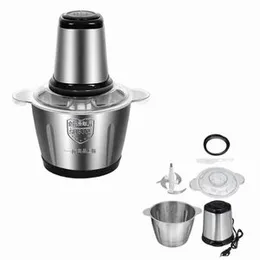 Electric Food Chopper (Silver) 2 Liter
