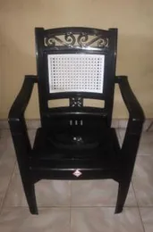 Piyestra Veranda Plastic Chair - Black