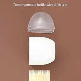 DHARVIM® Household Living Room Egg Shape Magnetic Suction Toothpick Box Refrigerator Magnetite Toothpick Holder Random Color Delivery 2 Pcs