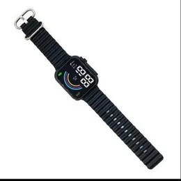 Smart LED Electronic Watch Square Rainbow Dial Watch