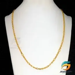 Gold Plated Stylish Star Link Chain Short For Women.