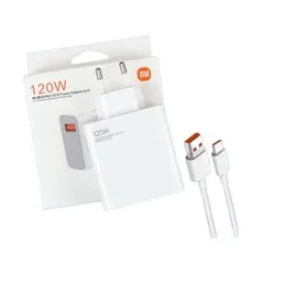 Xiaomi MI 120W EU Quick Turbo Fast Charging Power Adapter 6A Charger USB Type C Cable