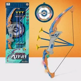 Plastic Bow And Arrow Set T-oy Shooting Battle With Light New Children's T-oy