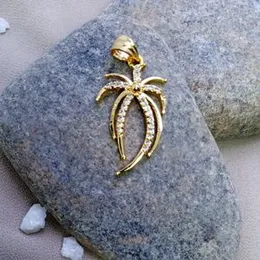 Gold Plated New medium spider Pendant with white stone For Women.