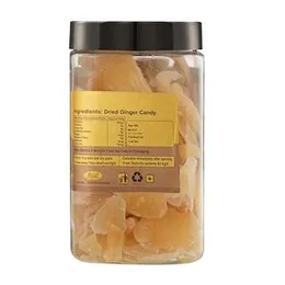 Zaya 200gm Dried Ginger Sweet Candy (Adrak Candy), Flavoured Ginger Slices | Mouth Freshner, Cough Relief, Immunity Booster