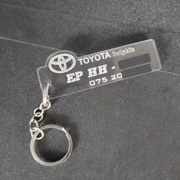 Customized Acrylic Vehicle Number & Model Key Tags With Your Phone Number, Personalized Acrylic Key Tags, Three layer Key Chain, Key Chain.