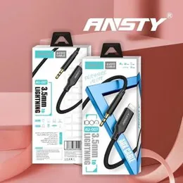 Ansty AUX CABLE AU-007 – 1 Meter, Metal Shell, Fabric Wire