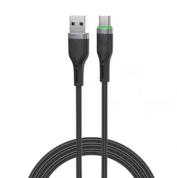 Wiwu WI-C067 Oringlink USB-A to USB-C Cable 1 Meter with 9V/3A Fast Charging & Durable Nylon Braided Design