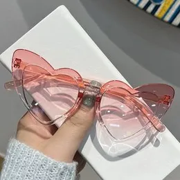 Heart-shaped Sun Glasses Children Girls Boys Colour Lenses UV400 Eyewear