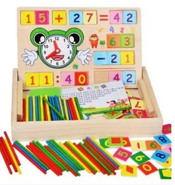 Multi Functional Operation Learning Box for Kids Wooden Computation Operation Box for Basic Math Calculations