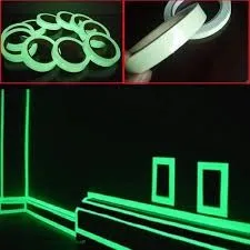 Glow in The Dark Green Light Luminous Radium Tape Sticker, Removable Waterproof 3M / 3CM .