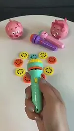 Children Flashlight Storybook Torch Food Animation Early Educational Toy Learning Machine Toys for Children Baby Birthday Gift