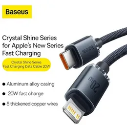 Baseus Crystal Shine 20W Type-C to Lightning Fast Charging Cable 1.2m