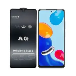 Redmi Note 11 Stylish Full Cover Matte Texture High Quality 2024 New  Design MTB tempered Glass Protector Frosted Glass for Redmi Note 11