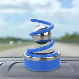 Car dashboard solar powered diffuser rotating air freshner