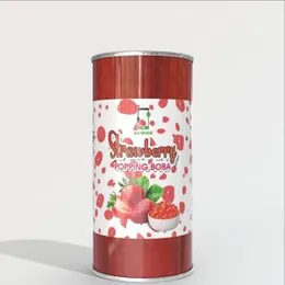 ZAWAA FOODS Popping Boba for Bubble Tea, Milkshakes, Ice Cream and Yogurt | Boba Tea Variety of Flavors - Vegan | Strawberry Boba 1 kg with 10 Pieces