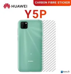 Carbon Fibre back stickerFor Huawei Y5p Mobile Phone Back Skin Rear Protective Sticker