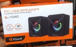 Kisonli L-1040 Multimedia USB 2.0 Speaker With Colorful Breathing Light