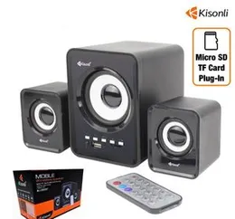 Mobile Wireless Speaker Kisonli Bluetooth U-2800BT Fm Radio Tf-card Microsd Usb Flashdisk + Remote