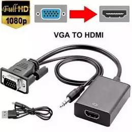 VGA to HDMI Converter Cable with Audio Support 1080P