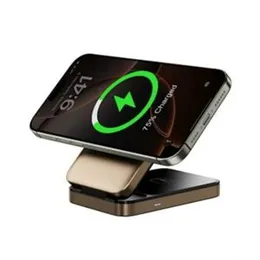 Wiwu WI-W038 15w Triple 3 In 1 Wireless Charger Gold