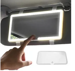 LED Car Sun Visor Vanity Mirror Car Vanity Mirror with 3 Light Modes and 60 LEDs Rechargeable Cosmetic Mirror auto Makeup Mirror