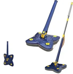 360° self Squeeze Rotatable Adjustable Multifunctional Cleaning Mop | with Stainless Steel Long Handle Push-Pull Squeezing Cleaning Mop (Multi-Color,