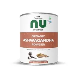 NU organics 100% Pure Natural Organic Ashwagandha Powder || 125G || Withania Somnifera || Ayurvedic Formula || Support For Stress-Free Living- For Men
