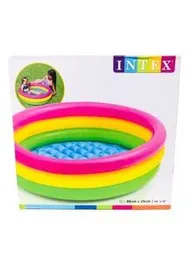 Intex Kid’s Swimming Pool Summer Sunset Glow Design 34″ x 10″ – 58924|.