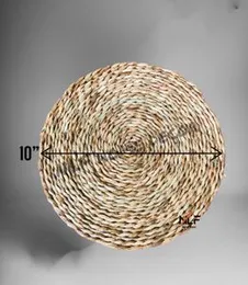 Table Mats/ Coaster (palm/sea grass) 3pcs set  10”