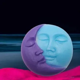 Moon and Sun Couple Round candle, birthday gift, Children day gift, Teacher's day gift, use for fragrance