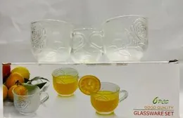 6Pcs Rosa Plantea Glassware set