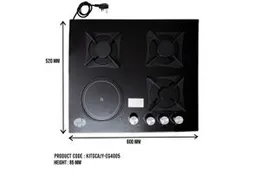 BL GLASS 3 BURNER HOT PLATE COOKER, JY-EG4005 ASIAN