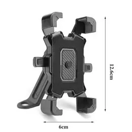 Motorcycle Phone Holder Mount with Auto Lock for Rearview Mirror Handle