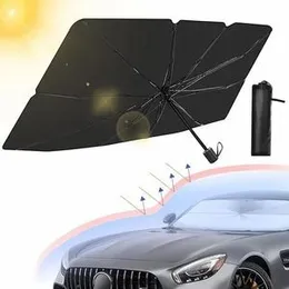 Car accessories sunshade umbrella foldable uv blocking safety equipment