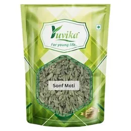 YUVIKA Saunf Moti - Sonf Moti - Foeniculum Vulgare - Fennel Seed Big (400 Grams)(FROM INDIA)JEZ