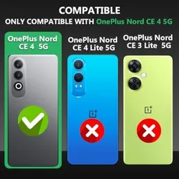 Fashionury Shockproof Back Case Cover for OnePlus Nord CE 4 5G | Raised Bumps for Camera & Screen Protection | Ultra Clear Soft Silicone Back Cove