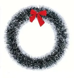 Party Santa Festival Christmas Decoration Green Hanging Ring 38cm Christmas wreath