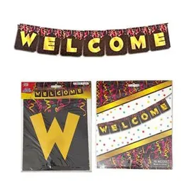 WELCOME Cardboard Party Gala Bunting Letter Banner Party Decorating