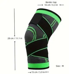 1PCS 3D Weaving Pressurization Knee Brace Basketball Hiking Cycling Knee Support Professional Protective Sports Knee Pad