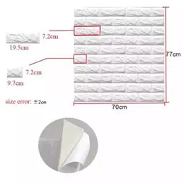 Wall Sticker DIY Foam Waterproof Wall Wallpaper For Rooms 10 Pieces