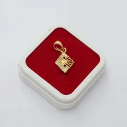 Gold Pletad New Box Design Pendant For Women.