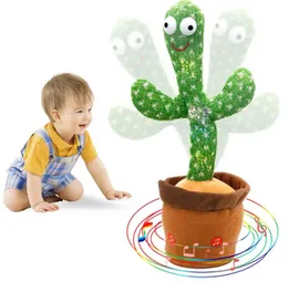 Dancing Cactus Toy Rechargeable with USB Cable for Kids - Singing, Talking, Recording, and Dancing Toy