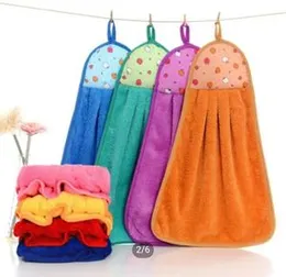Hanging Microfiber Hand Towel Wash Kitchen Sink Dining Towel Multicolor Napkins